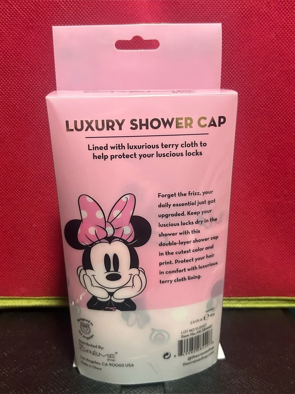 The Crème Shop x Disney Minnie Mouse Luxury Shower Cap
